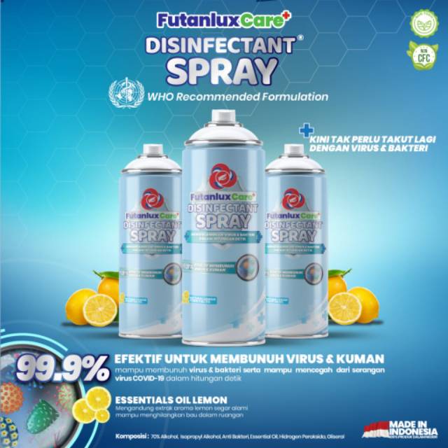 FUTANLUX CARE DISINFECTANT SPRAY ANTI CORONA