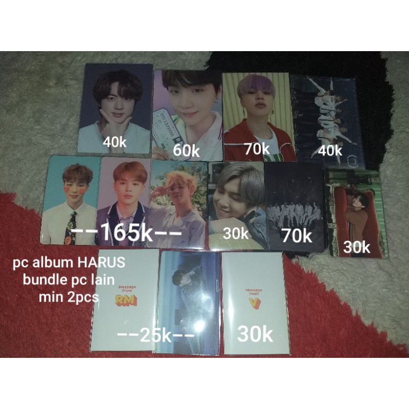 PHOTOCARD PC BTS OFFICIAL SAMSUNG 20+ BE ESS REBAHAN CARDI BUTTER MINI PHOTOCARD SOWOZOO SKOOL LOVE 