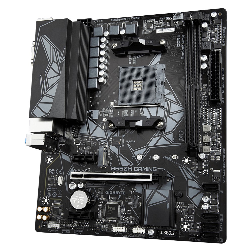 Motherboard Gigabyte B550M GAMING, PCIe 4.0, M.2 NVMe, RGB Fusion