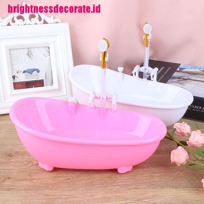 Brightid Miniatur Bathtub Elektrik Aksesoris Rumah Boneka 1 / 6