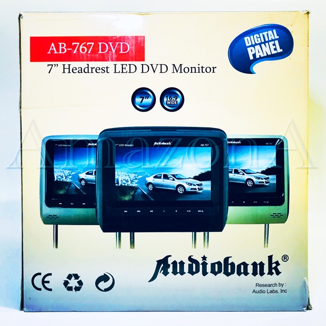 Headrest LED DVD Monitor 7” AB-767 DVD