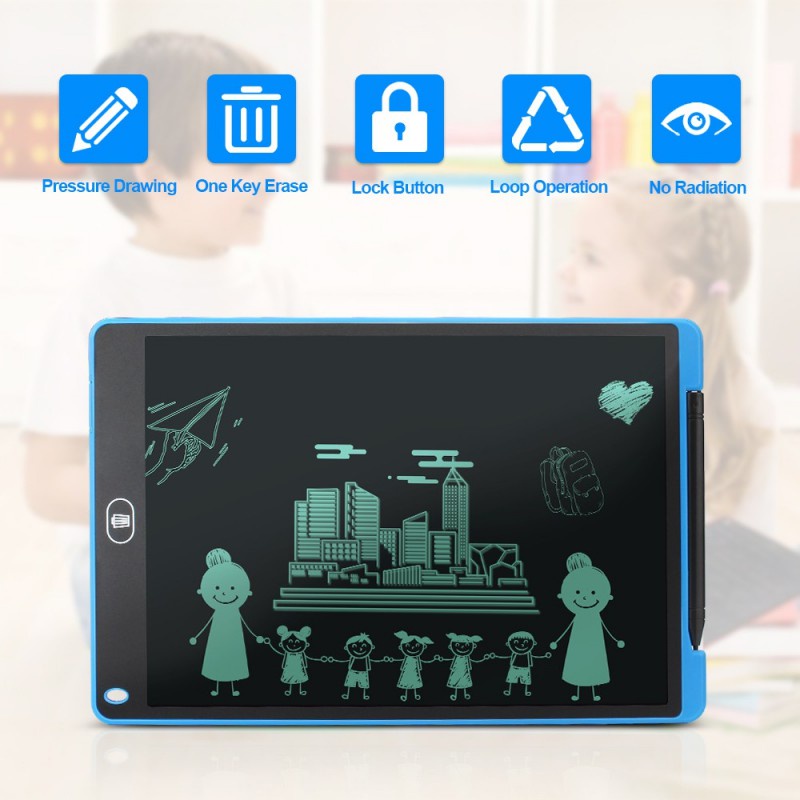 Tablet Tulisan LCD Ultra-Tipis 6.5 Inci Dapat Dihapus Tulisan Tangan Anak/Gambar/Lukisan Blackboard