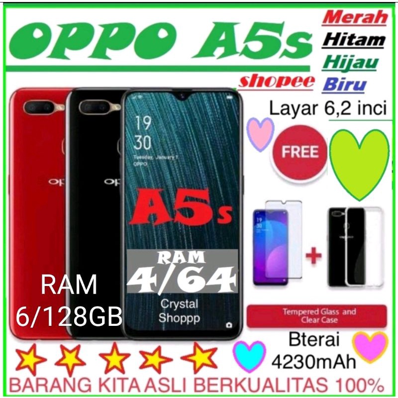 OPPO A5s ORI RAM 6/128GB &amp; 4/64GB BARU FULLSET SEGEL GARANSI 1TAHUN