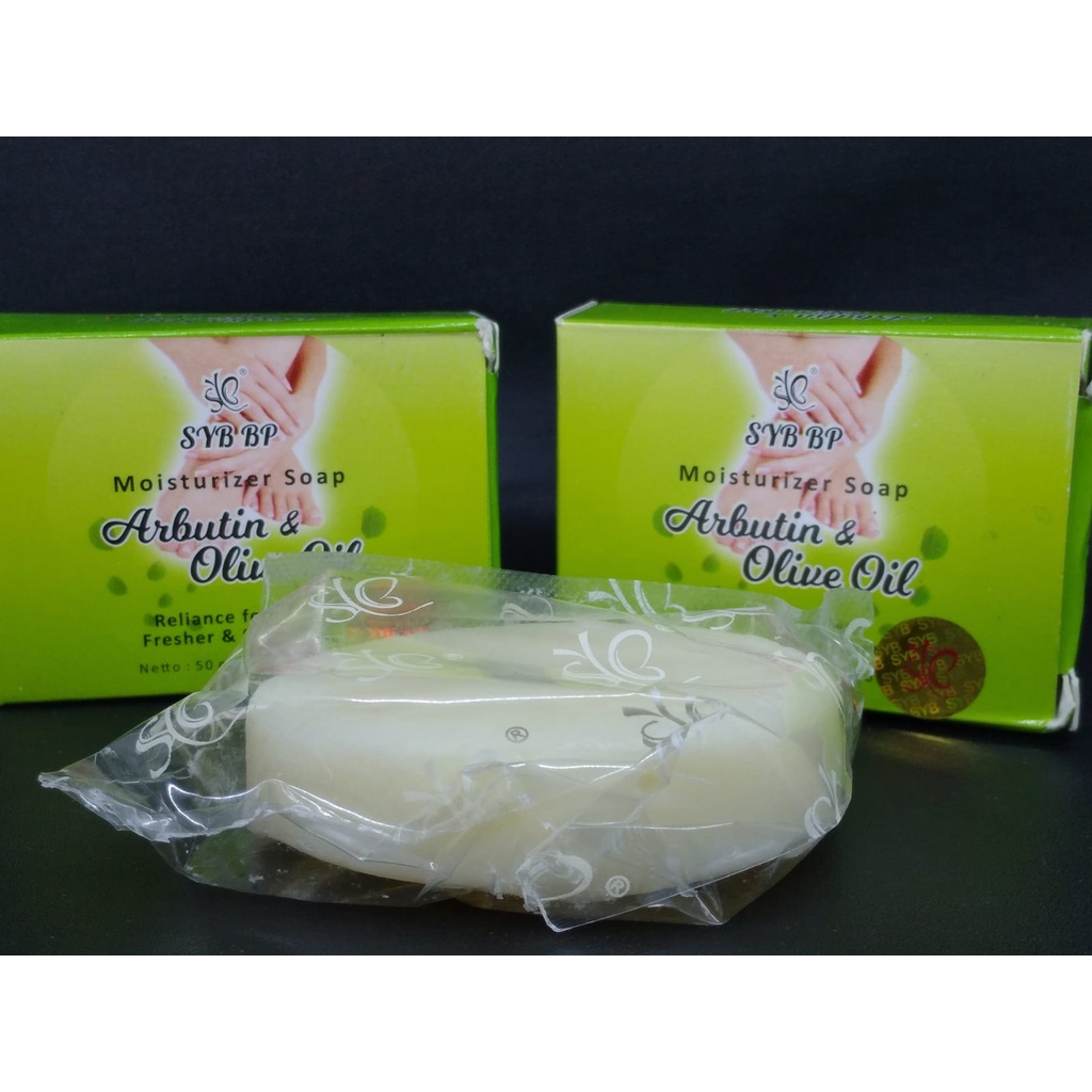 Sabun Bibit Pemutih SYB Original BP Moisturizer Soap Arbutin &amp; Olive Oil 50gr Merawat Kelembaban Kulit Menjaga Kesehatan Kulit Halus dan Segar