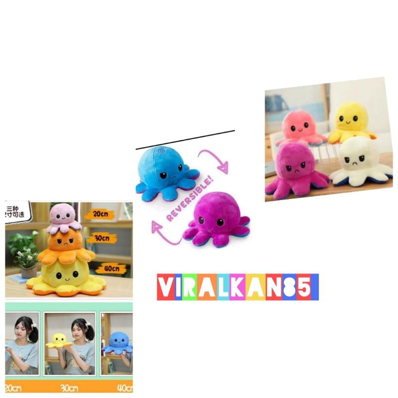 viralkan BONEKA GURITA BOLAK BALIK oktopus mood tiktok import