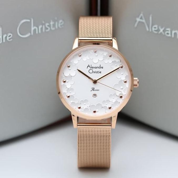KUALITAS TERBAIK ALEXANDRE CHRISTIE WANITA AC 2794 LD ROSEGOLD GARANSI RESMI 1TAHUN TERLARIS