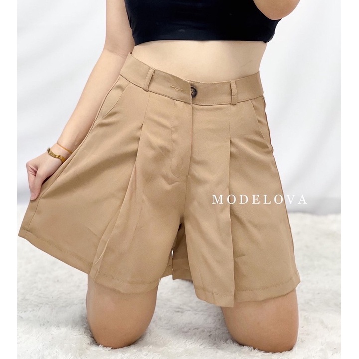 MDLV ~ 5530# Altamosa Wide Leg Shorts Celana Pendek Bahan Premium Import