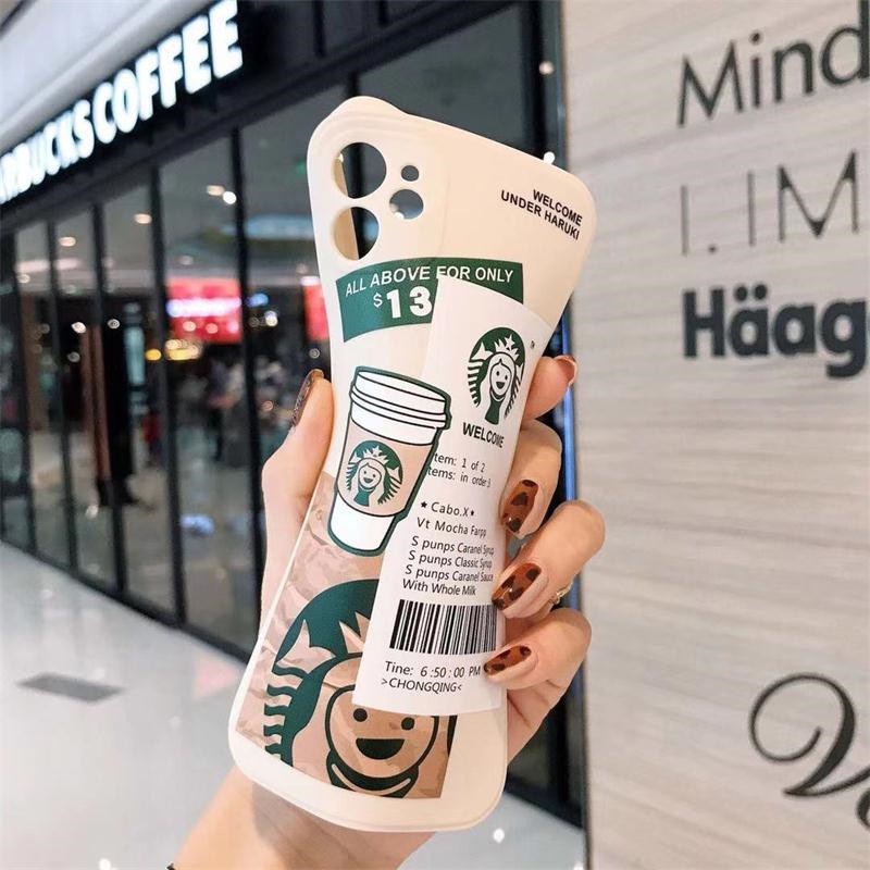 Soft Case Bahan TPU Motif Label Starbucks Untuk Infinix Hot S4 10 Lite Hot 9 10S 10T 10 Play 11 Play 6 5 4 3 Plus 11 11s Note 10 8