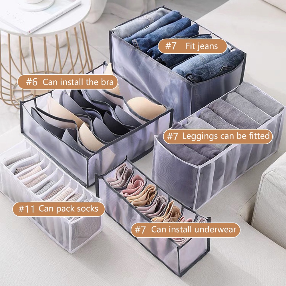 1153 Tempat Penyimpanan Pakaian Dalam 1 set isi 3 pcs/Set underwear storage box isi 3 pcs