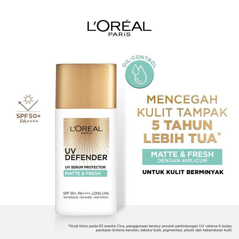 (NEW) LOREAL UV DEFENDER SPF 50 MATTE &amp; FRESH