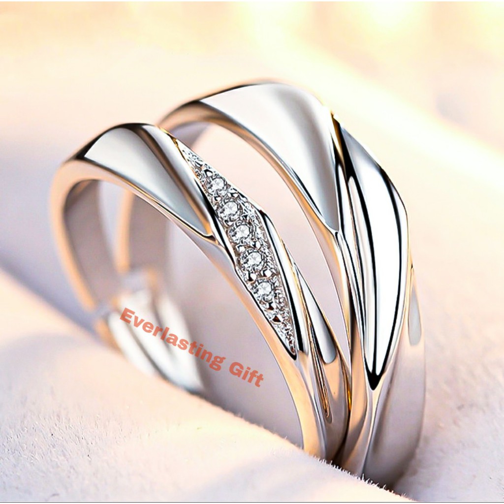 CIncin Couple Irish Kristal (Sepuh Perak, Anti Karat)