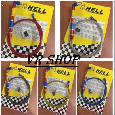 SELANG REM DEPAN (( PSI HELL 90CM UNIVERSAL ) vixion // mio // beat // vario 125/150 // ninja // rx 