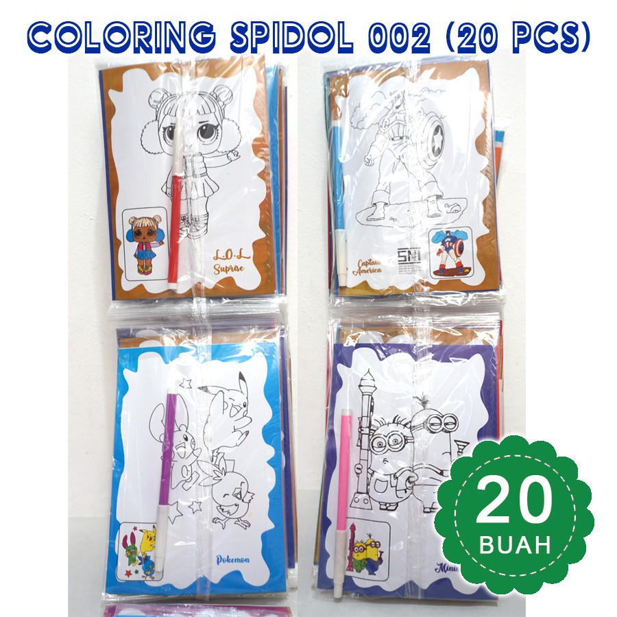

Mainan grosir mewarnai Anak Spidol 20pcs - COLORING SPIDOL 002 pack 20 buah