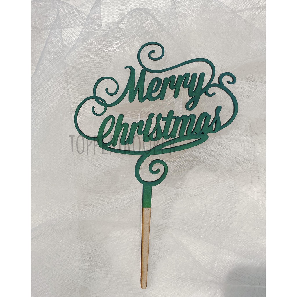 Cake Topper/ Topper Kue / Hiasan kue Natal - Christmas