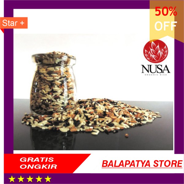 

LIMITED EDITION!!! Beras Diet Sehat Organik Mix 3 Warna - Healthy Diet Rice 2 KG