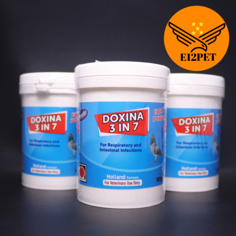 Antibiotik Burung Doxina Extra Power 3in7 100gr Power Soluble Water / Obat Burung Import
