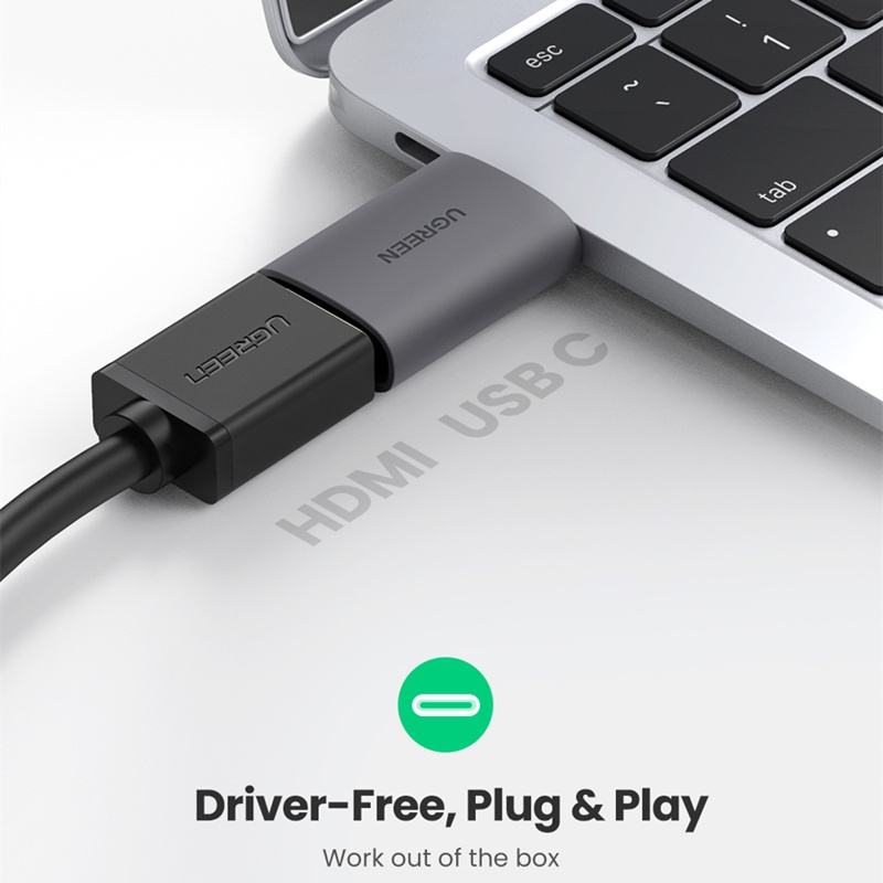 Ugreen Adapter Converter USB C Ke HDMI 4K 60Hz Untuk MacBook Pro