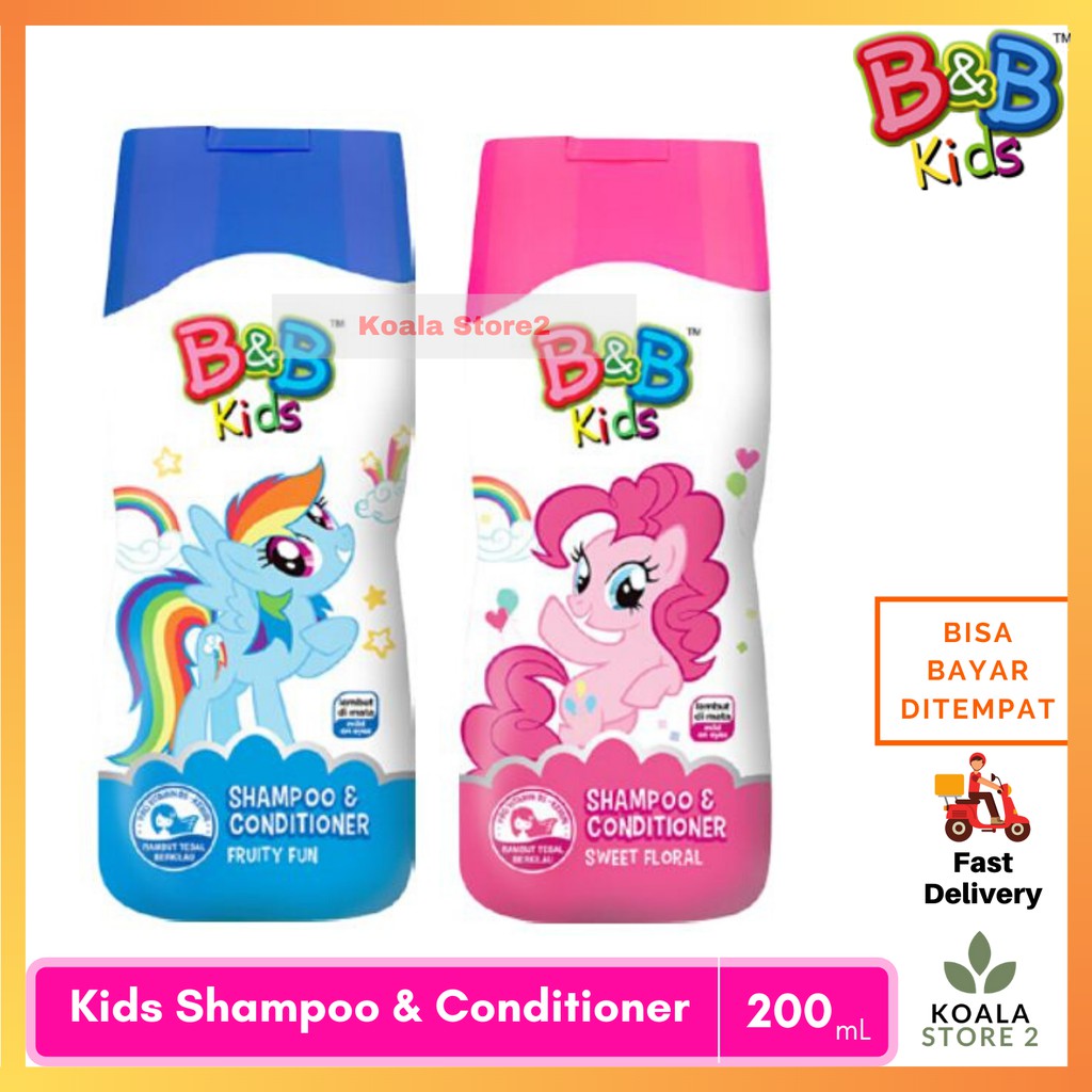 B&B Kids Shampoo Conditioner 200 ml - Little Pony - Shampoo dan Kondisioner Anak