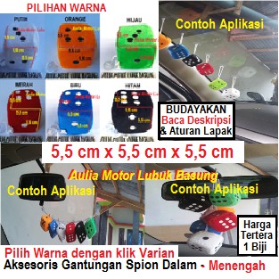 1pcs aksesoris gantungan spion tengah dalam mobil boneka dadu menengah 5,5 cm 5.5 cm