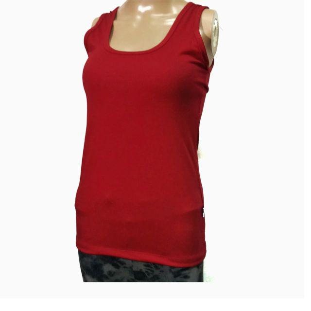 Singlet Wanita U Can See Kaos Dalaman Olahraga Cewek Tanktop Polos Super Soft All Size Adem-Maroon