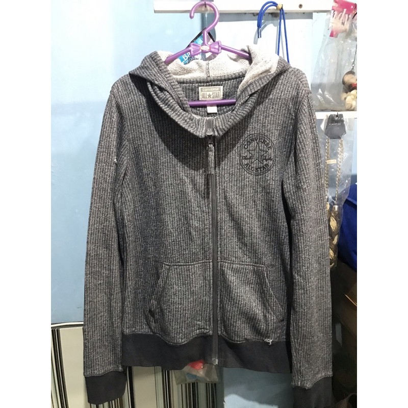 preloved/bekas sendiri pakai jaket sweater hoodie glitter converse original store