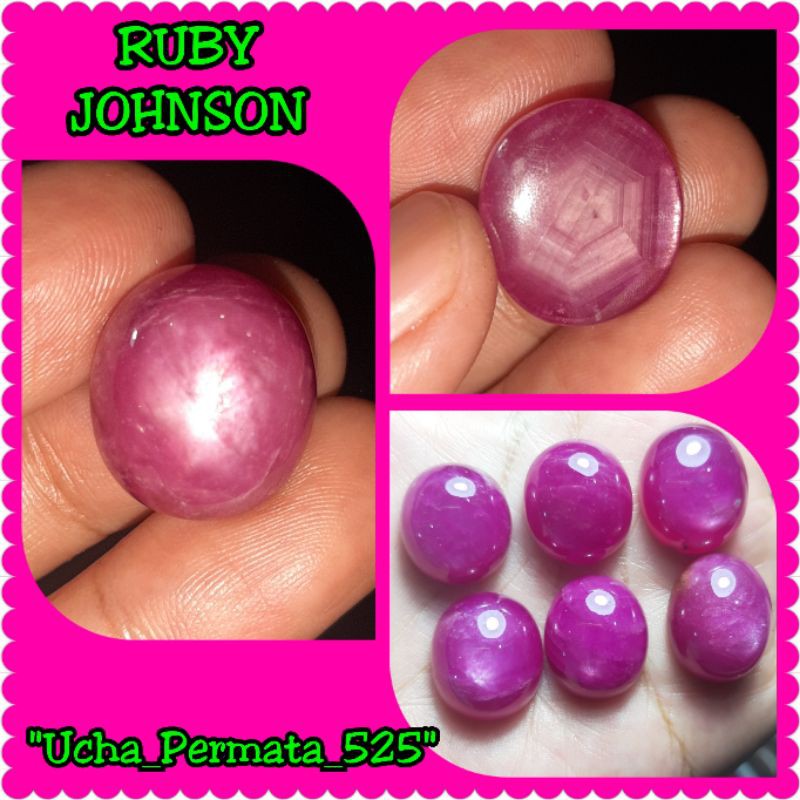 NATURAL BATU PERMATA RUBY JOHNSON JUMBO STAR