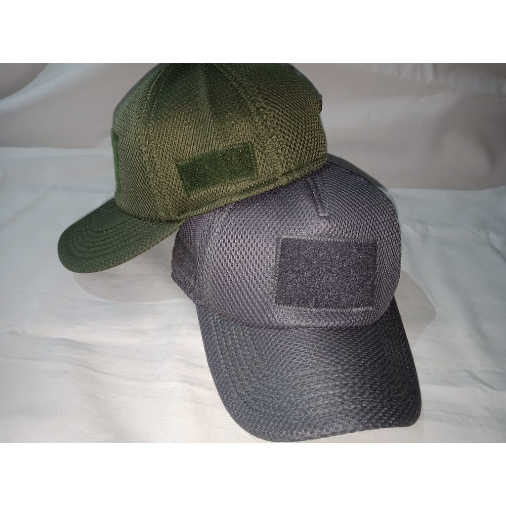 Topi Tactical Doblemesh Jaring Hitam,Gurun,Hijau,Abu