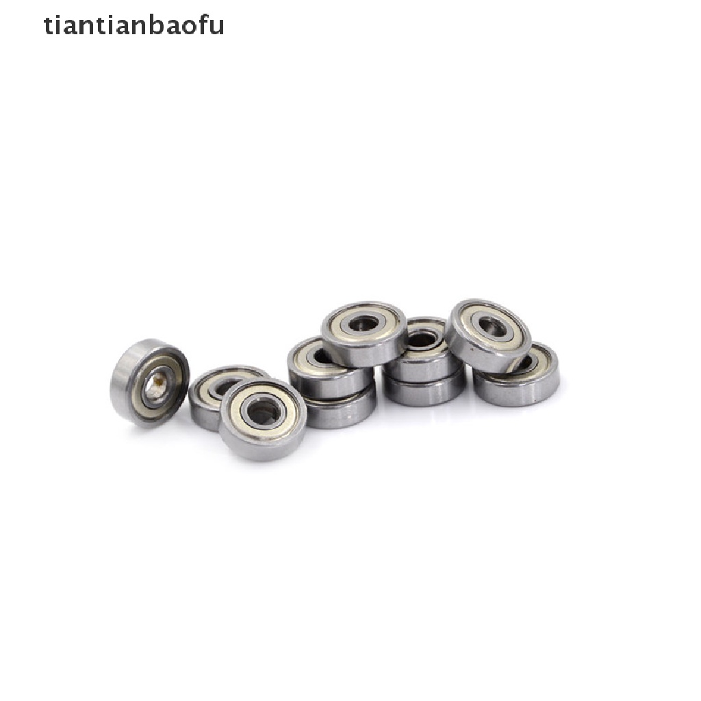 10 Pcs 625ZZ Miniatur Bola Bearing Radial Metrik Bahan Karet Logam Model Perisai Metrik