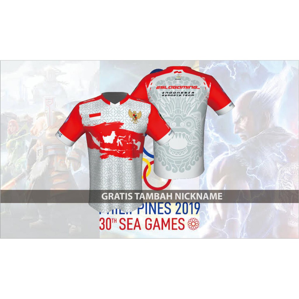 [BISA COD] Kaos Jersey Timnas Esports Indonesia Unofficial