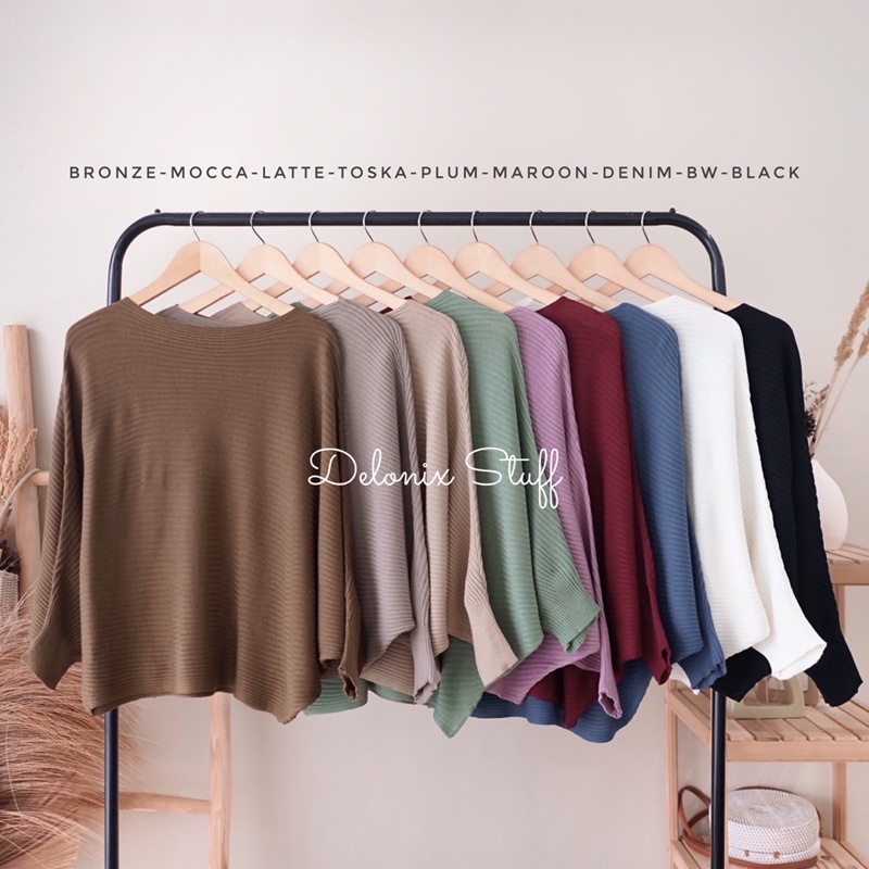 DELONIX | Knit batwing sweater