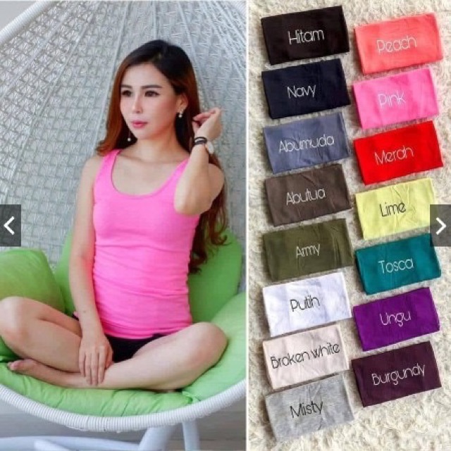 TangTop Agnes | Tank Top | Singlet Agnes Pakaian Wanita Murah 1kg 12ps