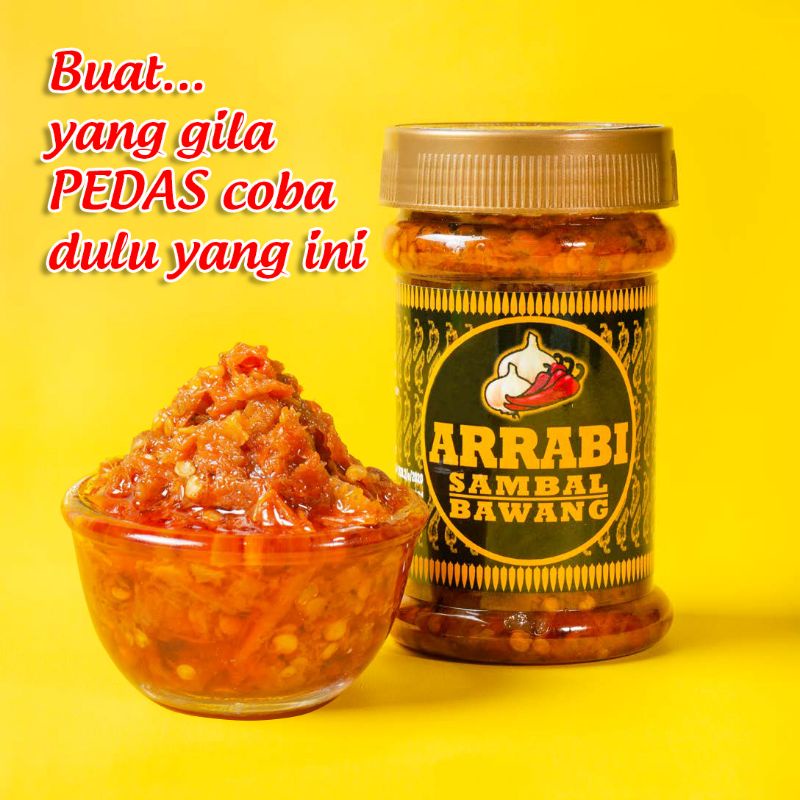 

SAMBAL BAWANG ARRABI SAMBAL PEDAS ENAK NIKMAT MURAH Berat 200 gr
