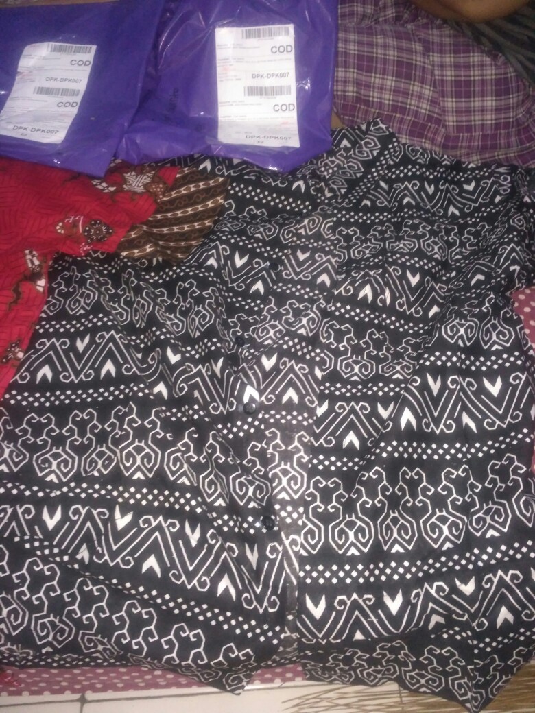 Bswart Batik Hrb026 Kenongo Hem Pendek Padi Pekalongan M L Xl Batik Pria Murah Modern Grosir