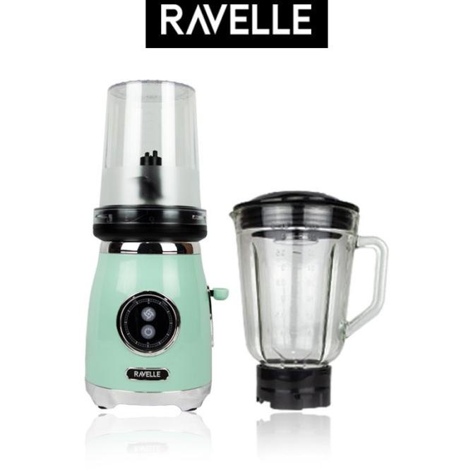 Ravelle Retro Blender Plus Chopper - Chopper Blender - Pearl White ---Termurah---