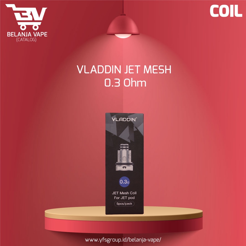 Jual Coil Vladdin Jet Mesh Coil 0.3 Ohm 1Pcs BVCC Shopee Indonesia