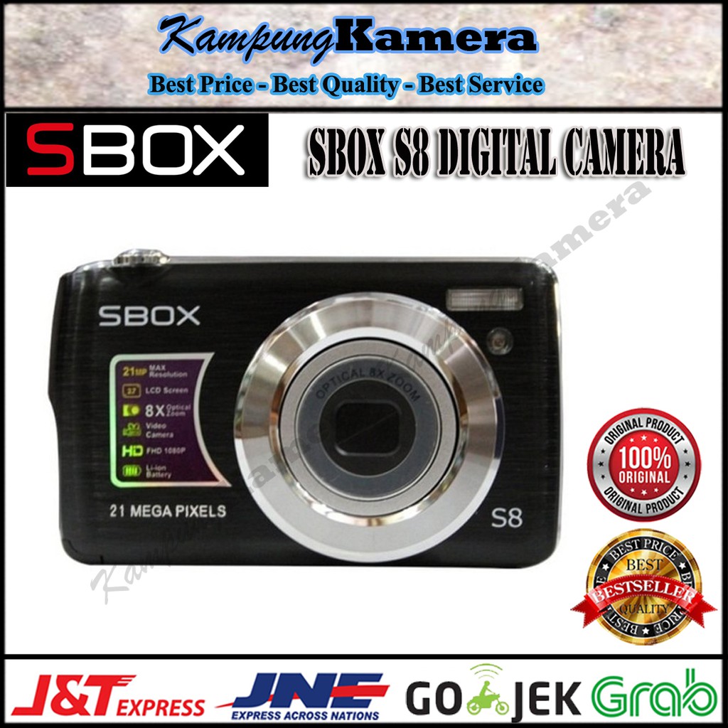 Terbaik SBOX S8 Camera Digital / Kamera Pocket - Garansi Resmi SBOX