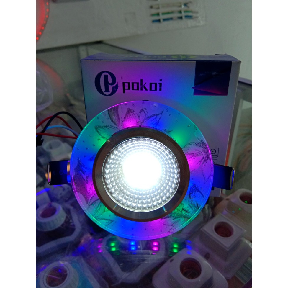 Downlight Pokoi 5W RGB Putih/Warm White