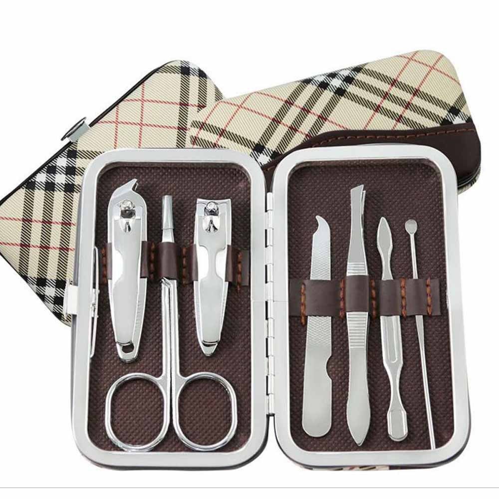 laciola set alat manicure pedicure 7 in 1 gunting kuku box cantik