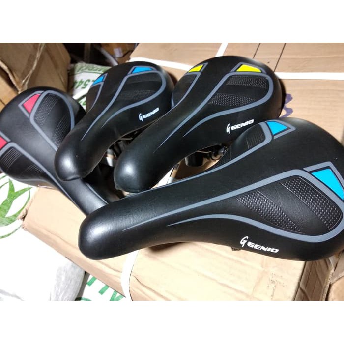 Sadel Super Murah / Jok Sepeda Mtb Genio Warna Warni / Bmx / Fixi Ada