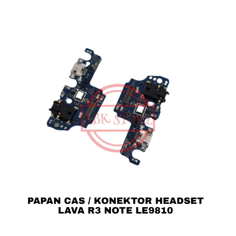 PAPAN CAS - UI BOARD PCB CHARGER - KONEKTOR HEADSET LAVA R3 NOTE LE9810