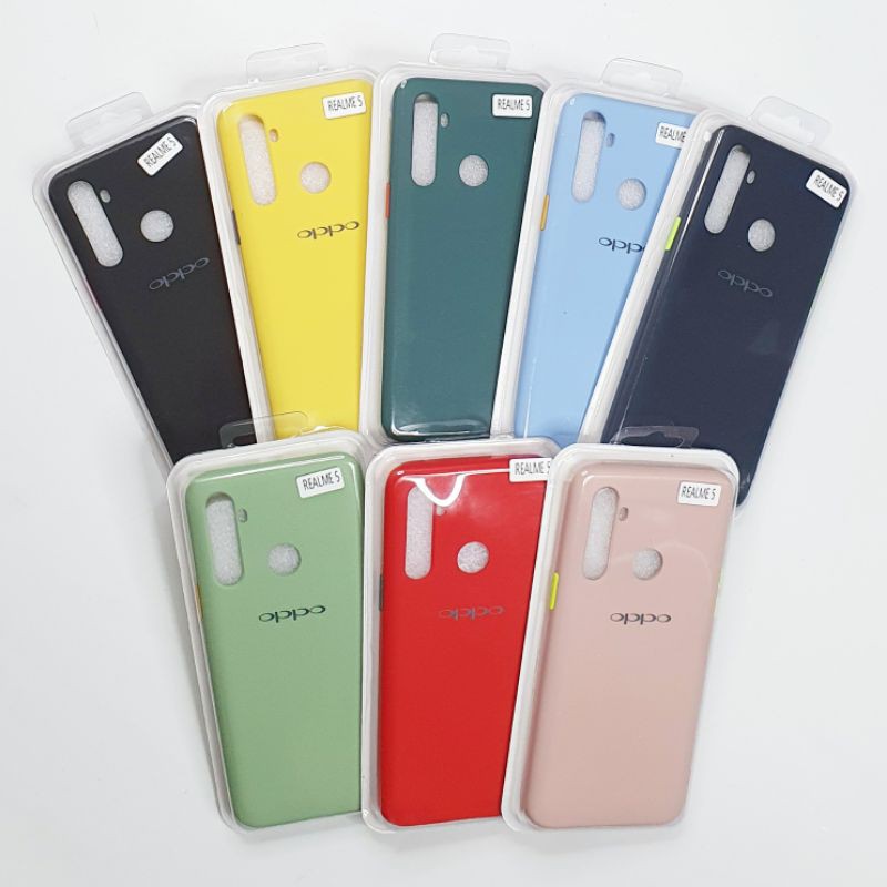 Realme 5 / Realme 5i / Realme 6i Macaron Tone Case / Silicone Macaron Colour Side button