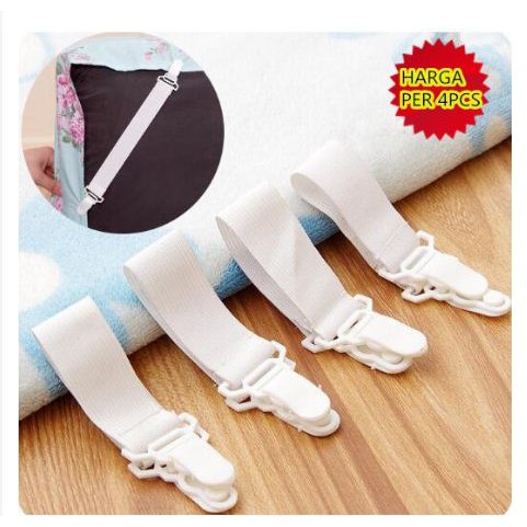 Pengait sprei Karet Jepitan Sudut Sprei (1 pack isi 4 pcs)