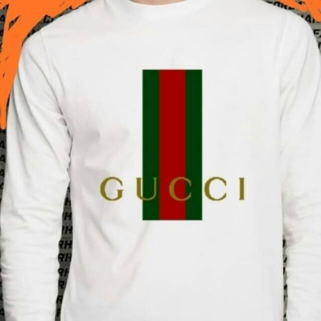 BAJU kaos Lengan Panjang Gucci