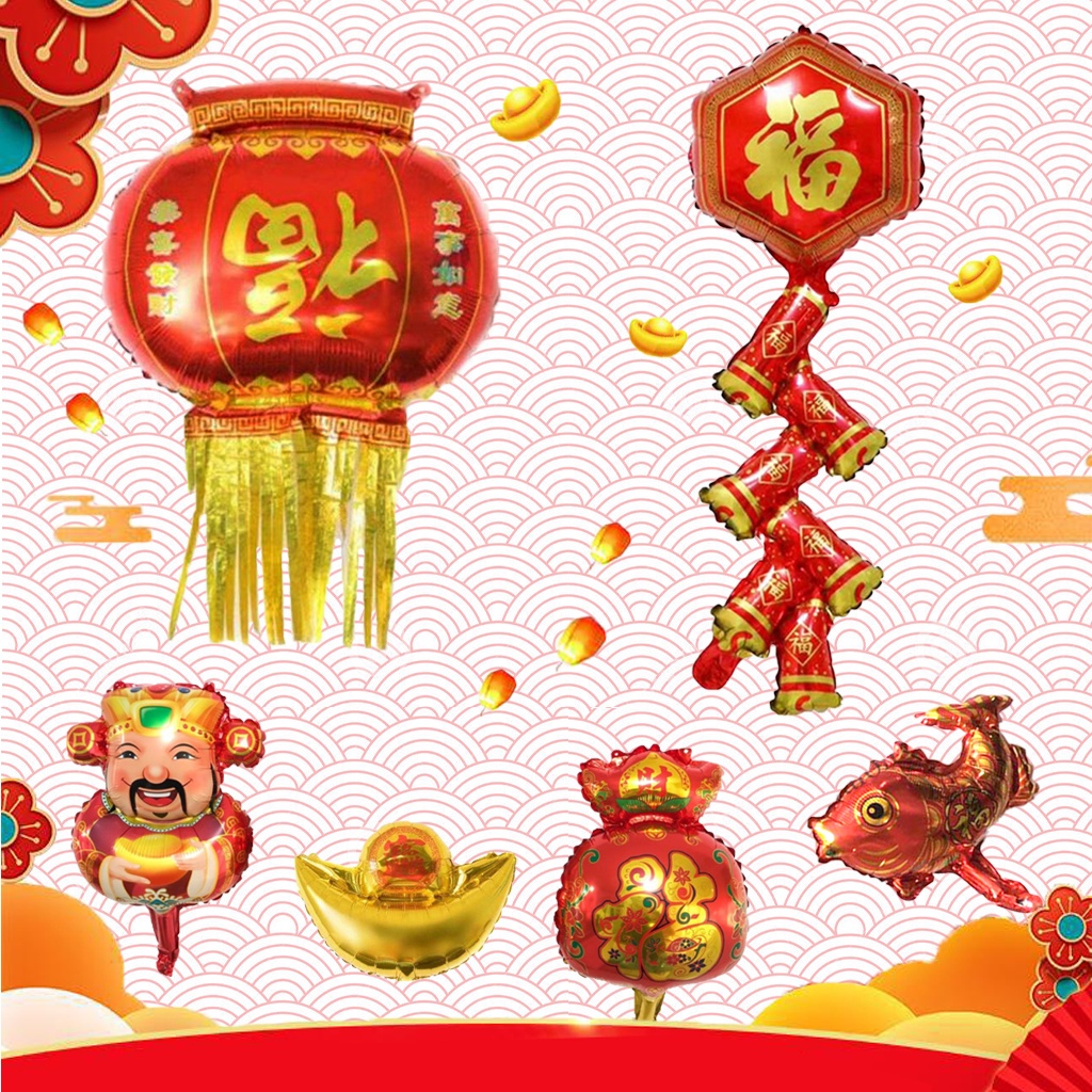 Balon Foil IMLEK CHINESE NEW YEAR Dekorasi Balon