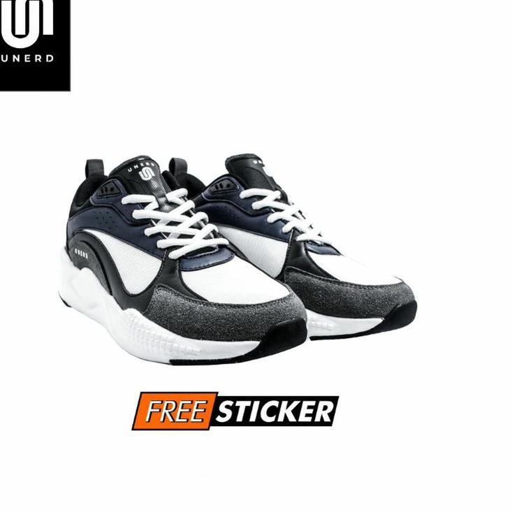 Best Seller UNERD | Yukkuri Navy Blue | Sepatu Sneakers Casual Pria Wanita