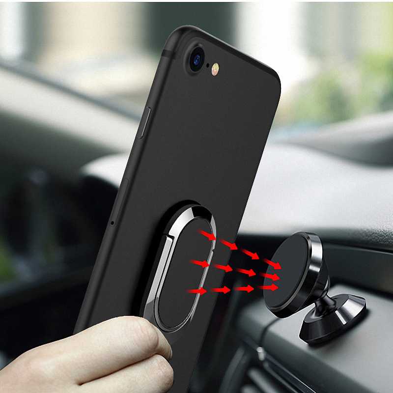 Ring Hp Stand Metal Finger Ring Magnetic Phone Holder for IPhone for Samsung for Huawei Ring Mobile Phone Magnetic Rotate Stand Holder Bracket Finger Ring Mobile Phone Smartphone Stand Holder For iPhone X 8 7 6 6S Plus 5S Smart Phone IPAD MP3 Car Mount