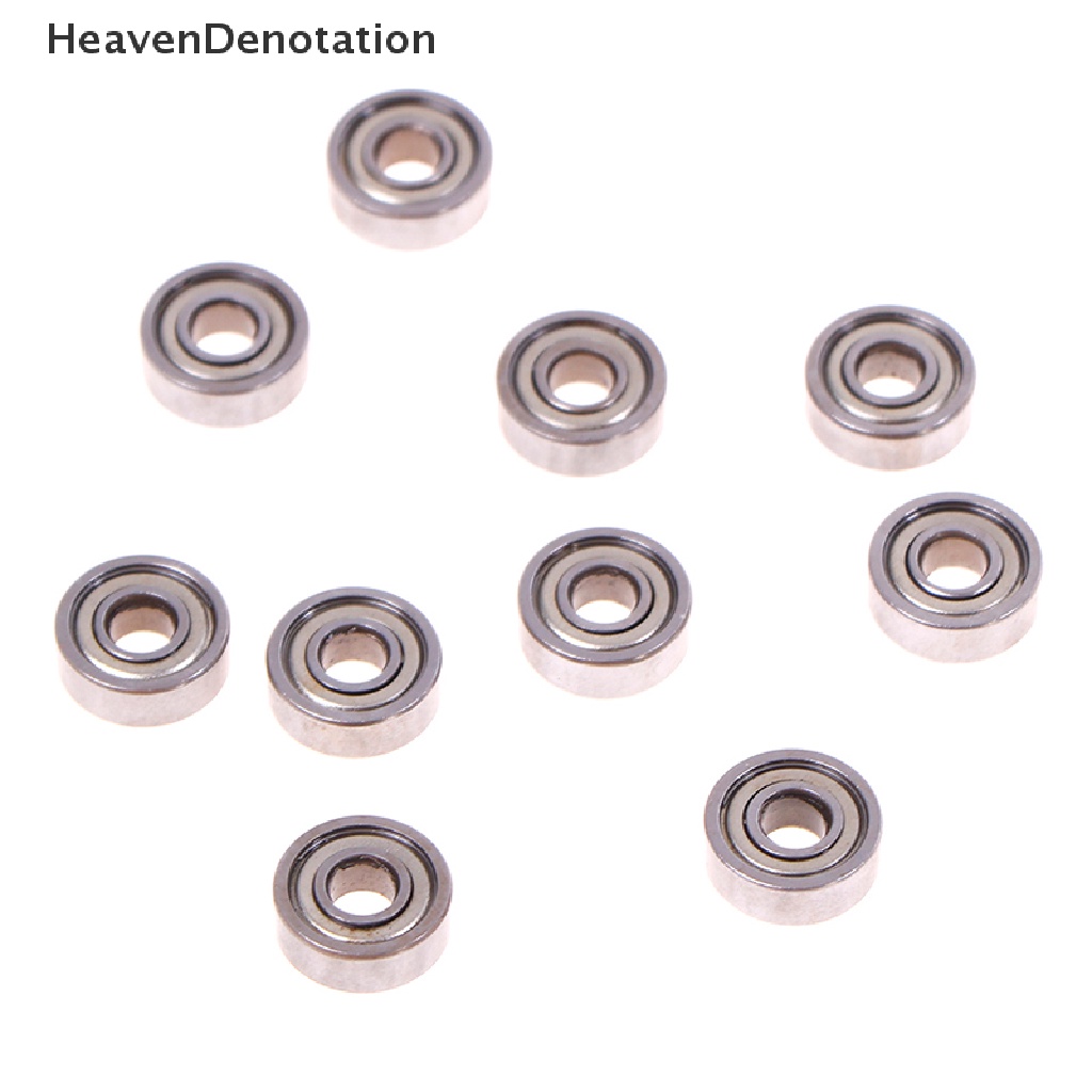 (Heavendenotation) 10pcs Bola Bearing Deep Groove Bahan Carbon Steel Ukuran 5x14 X 5mm 605zz