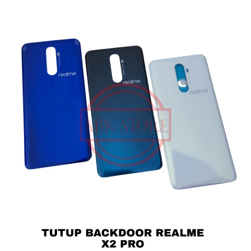 TUTUP BELAKANG BACKDOOR BACK GLASS COVER BATERAI REALME X2 PRO BACK CASING