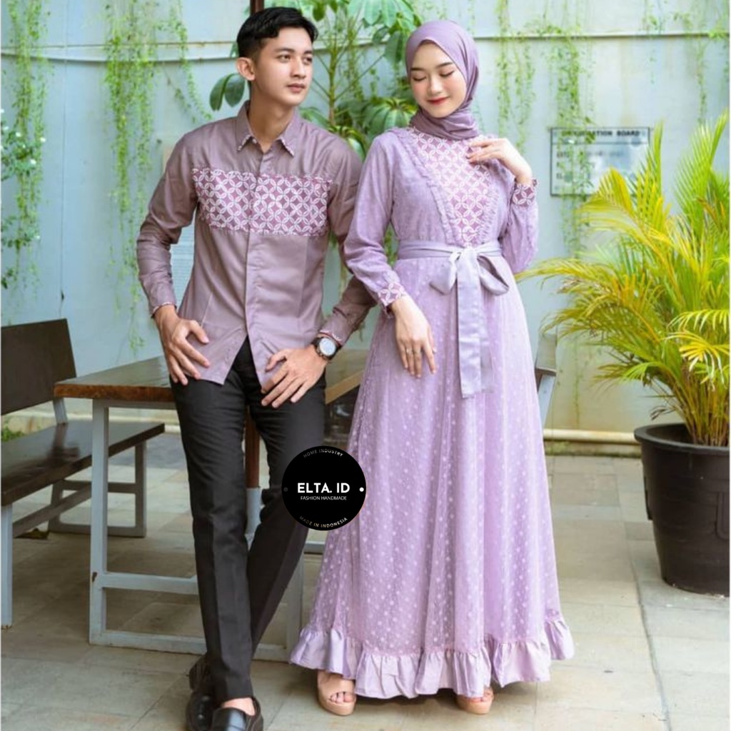 Baju Batik Couple Modern Batik Set Baju Couple Pasangan Gamis Brukat Couple Pasangan Batik Couple Batik Modern Couple Batik Katun Original Asli KARYAKU 2