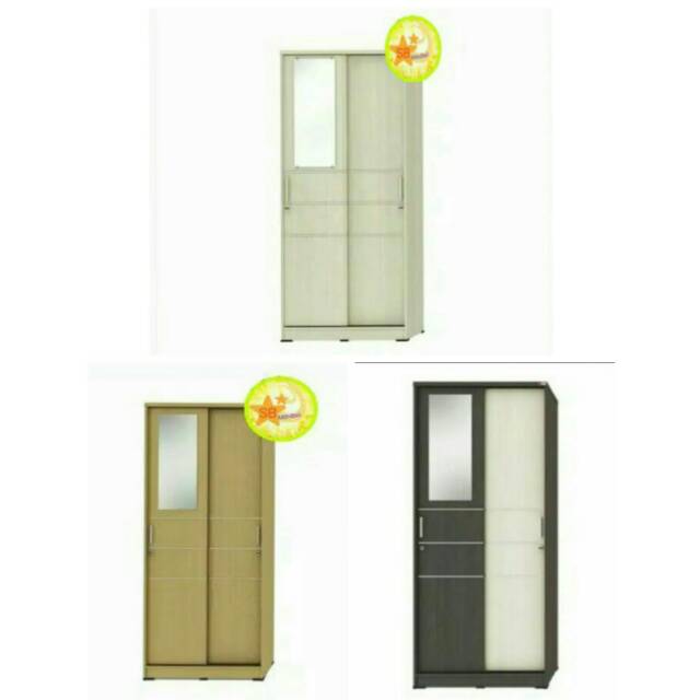 LEMARI SLIDING 2 PINTU ACTIVE - SPIN SL80